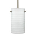 Mini Pendants Glass Down by Besa ( 74 | 1TT-4005KR-SN Besa Tamburo 5 Stem Pendant ) 