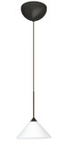 Mini Pendants Glass Down by Besa ( 74 | 1XC-117607-LED-BR Kona ) 