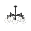 Mid. Chandeliers Glass Down by Alora ( 452 | CH506129MBCL Castilla ) 