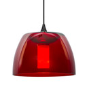 Mini Pendants Glass Down by Besa ( 74 | 1XT-SPURRD-LED-BK Besa Spur Pendant ) 