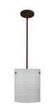 Mini Pendants Glass Down by Besa ( 74 | 1TT-4006KR-LED-BR Tamburo ) 