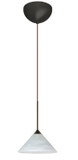 Mini Pendants Glass Down by Besa ( 74 | 1XC-117652-LED-BR Kona ) 