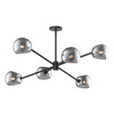 Mid. Chandeliers Glass Down by Alora ( 452 | CH548637MBSM Willow ) 