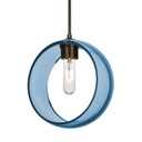 Mini Pendants Glass Down by Besa ( 74 | J-MANABL-BR-NI Besa Mana Pendant ) 
