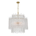 Mid. Chandeliers Glass Down by Crystorama ( 60 | ACK-928-AG Ackerly ) 