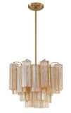 Mini Chandeliers Glass Shade by Crystorama ( 60 | ADD-300-AG-AM Addis ) 