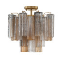 Semi-Flush Mts. Glass Down by Crystorama ( 60 | ADD-300-AG-AU_CEILING Addis ) 