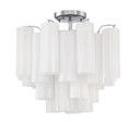 Semi-Flush Mts. Glass Down by Crystorama ( 60 | ADD-300-CH-WH_CEILING Addis ) 