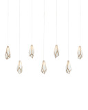 Linear/Island 4 Light + by Currey and Company ( 142 | 9000-1072 Glace Collection ) 