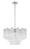 Mid. Chandeliers Glass Down by Crystorama ( 60 | ADD-308-CH-CL Addis ) 