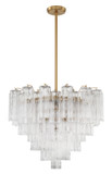 Mid. Chandeliers Glass Down by Crystorama ( 60 | ADD-312-AG-CL Addis ) 