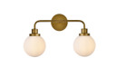Bathroom Fixtures Two Lights by Elegant Lighting ( 173 | LD7032W19BR Hanson ) 