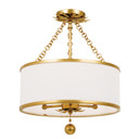 Semi-Flush Mts. Drum Shade by Crystorama ( 60 | 513-GA_CEILING Broche ) 