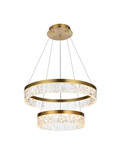 Mid. Chandeliers Ring/Halo by Elegant Lighting ( 173 | 2050G22SG Linden ) 