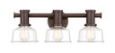 Bathroom Fixtures Three Lights by Designers Fountain ( 43 | 96503-SCB Carson ) 