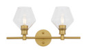 Bathroom Fixtures Two Lights by Elegant Lighting ( 173 | LD2312BR Gene ) 