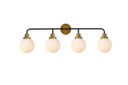 Bathroom Fixtures Four Lights by Elegant Lighting ( 173 | LD7036W38BRB Hanson ) 
