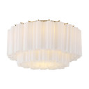 Flush Mounts Glass Down by Crystorama ( 60 | ADD-321-AG-WH Addis ) 