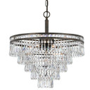Mid. Chandeliers Glass Down by Crystorama ( 60 | 5264-EB-CL-MWP Mercer ) 