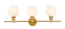 Bathroom Fixtures Three Lights by Elegant Lighting ( 173 | LD2317BR Gene ) 