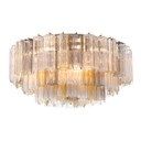 Flush Mounts Glass Down by Crystorama ( 60 | ADD-331-AG-AU Addis ) 