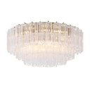 Flush Mounts Glass Down by Crystorama ( 60 | ADD-331-AG-CL Addis ) 