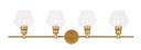 Bathroom Fixtures Four Lights by Elegant Lighting ( 173 | LD2320BR Gene ) 