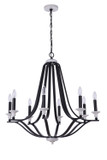 Mid. Chandeliers Candle by Craftmade ( 46 | 57628-FBMWW Esme ) 