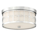 Flush Mounts Drum Shade by Crystorama ( 60 | ANN-2105-PN Anniversary ) 