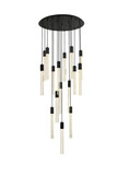 Pendants Multi-port/Cascade by Elegant Lighting ( 173 | 2067G36BK Weston ) 