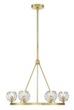 Mid. Chandeliers Glass Up by Crystorama ( 60 | ARA-10264-SB Aragon ) 