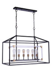 Linear/Island Open Frame by Craftmade ( 46 | 58076-FBSB Aaron ) 