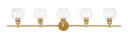 Bathroom Fixtures Five+Lights by Elegant Lighting ( 173 | LD2326BR Collier ) 