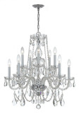 Mid. Chandeliers Candle by Crystorama ( 60 | 1130-CH-CL-MWP Traditional Crystal ) 