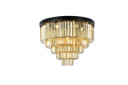 Flush Mounts Drum Shade by Elegant Lighting ( 173 | 1231F32MB-GT/RC Sydney ) 