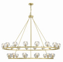 Large Chandeliers Glass Shade by Crystorama ( 60 | ARA-10269-SB Aragon ) 
