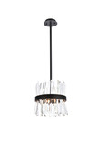 Pendants Drum Shade by Elegant Lighting ( 173 | 6200D12BK Serephina ) 