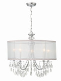 Mid. Chandeliers Drum Shade by Crystorama ( 60 | 5625-CH Hampton ) 
