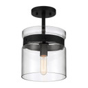 Semi-Flush Mts. Glass Down by Designers Fountain ( 43 | D222M-SF-MB Midnight LA ) 