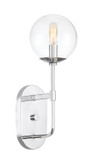 Sconces Single Glass by Designers Fountain ( 43 | 92001-CH Welton ) 