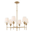Mid. Chandeliers Candle by Crystorama ( 60 | 568-GA Broche ) 