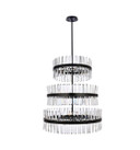 Large Chandeliers Glass Shade by Elegant Lighting ( 173 | 6200G36L3BK Serephina ) 