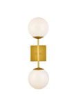 Sconces Double Glass by Elegant Lighting ( 173 | LD2358BR Neri ) 