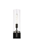 Sconces Single Glass by Elegant Lighting ( 173 | LD2362BK Savant ) 