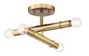 Semi-Flush Mts. Exposed Lamps by Designers Fountain ( 43 | 92711-OSB Emmett ) 