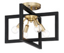 Semi-Flush Mts. Cage by Designers Fountain ( 43 | 92811-AWB Xander ) 