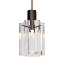 Mini Pendants Glass Down by Besa ( 74 | X-ICE4CL-BR Besa Ice 4 Pendant ) 