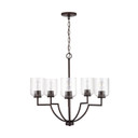 Mid. Chandeliers Glass Up by Capital Lighting ( 65 | 439351BZ-500 Carter ) 
