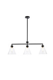 Linear/Island 3 Light Bar by Elegant Lighting ( 173 | LD2502BK Mera ) 