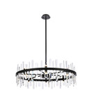Large Chandeliers Drum Shade by Elegant Lighting ( 173 | 2200D36BK Serena ) 